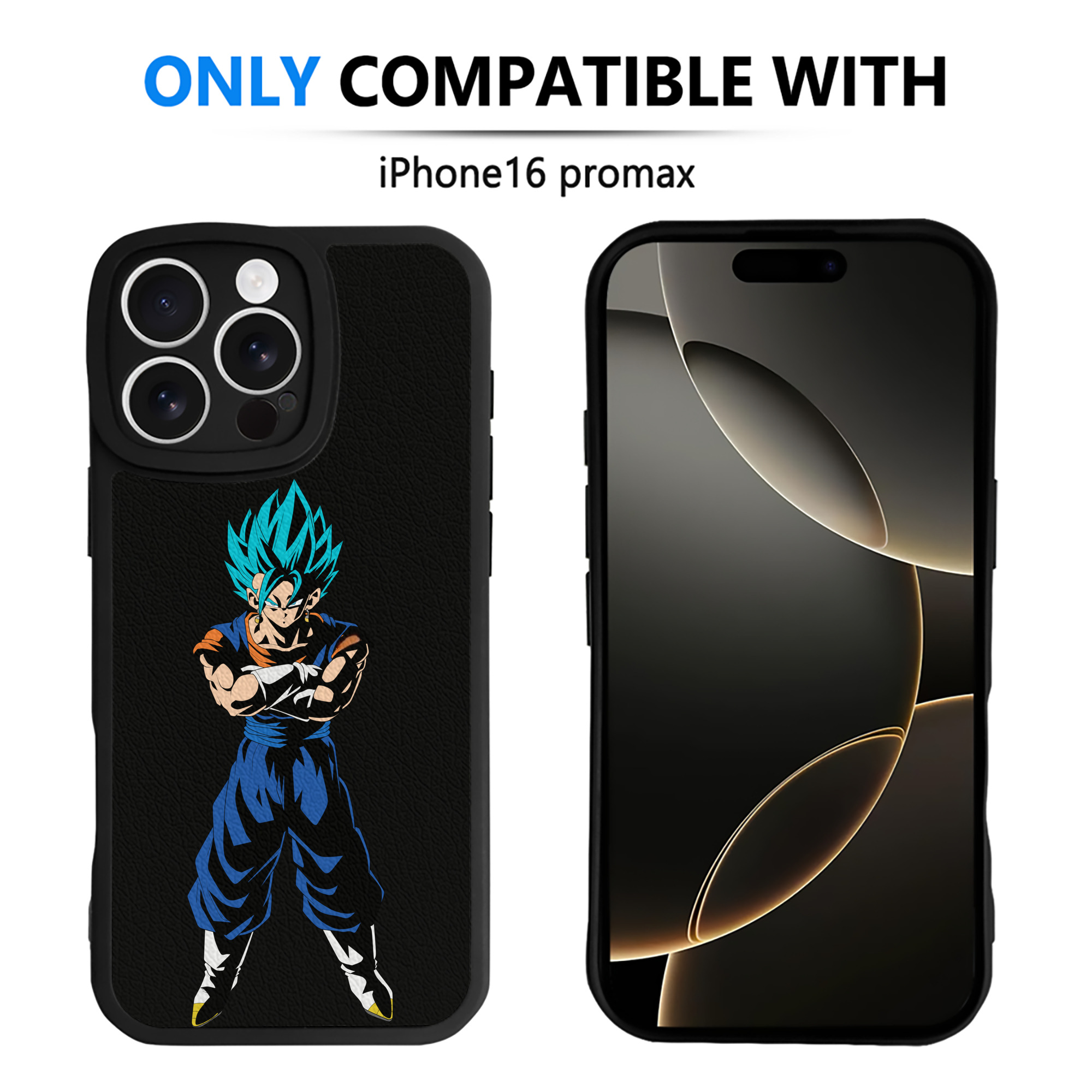 （画像用） ドラゴンボール ベジット DRAGON BALL Vegetto 【iPhone 16シリーズ対応】シリコンスマホケース（レザー調） 材質：シリコン